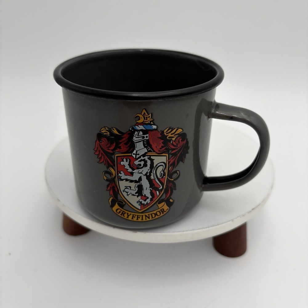Harry‎ Potter Gryffindor Enamel Cup Grey Emblem Lightweight